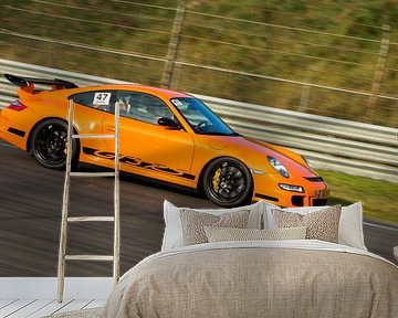 Porsche GT3 over het circuit