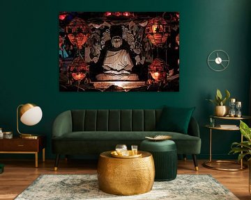 Beleuchteter Buddha von Gert-Jan Siesling