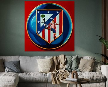Atletico Madrid Schilderij