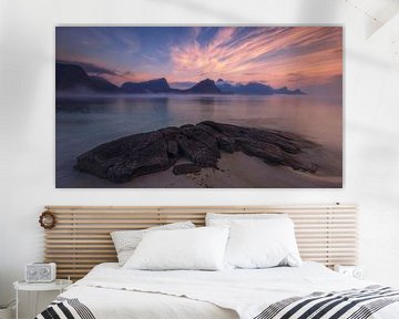 Strand von Haukland, Lofoten Inseln von Sven Broeckx