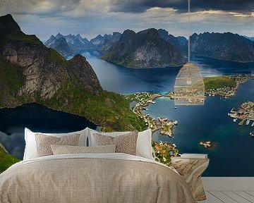 Views over Reine, Lofoten Islands by Sven Broeckx