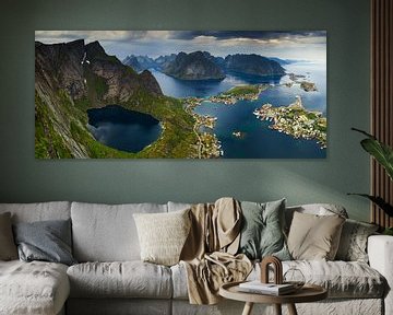 Views over Reine, Lofoten Islands by Sven Broeckx