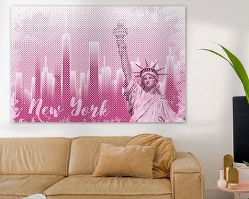 Graphic Art NEW YORK Mix No. 1 | pink | splashes