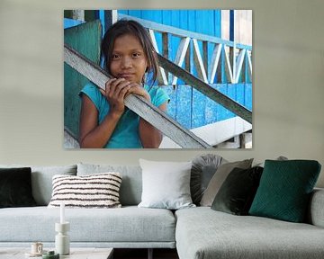 Beautiful little Girl in Iquitos, Peru by Andrea Babilon