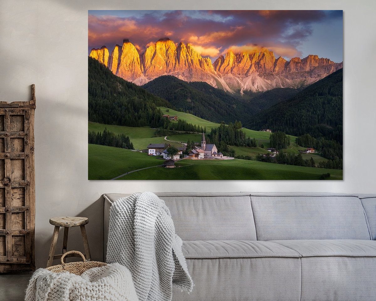 Example of the artwork in a room