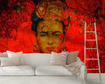 Motiv Porträt Frida in Orange von Felix von Altersheim