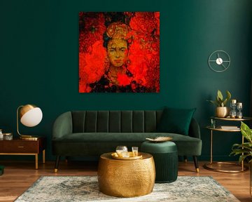 Motif Portrait Frida in Orange by Team W 32 Gallery