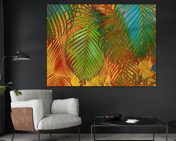 TROPICAL LEAVES POP-ART