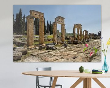 Hierapolis (Pammukale -Turkije) van Maurits van Hout