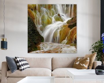 Golden Waterfall in Taiwan van Jos Pannekoek