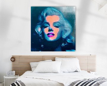 Marilyn Monroe Oceanië Blauw 32 Kleuren Spel van Felix von Altersheim