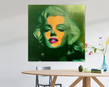 Marilyn Monroe Algen Green 32 Colours Game van Felix von Altersheim