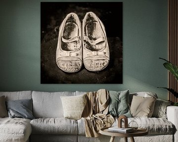 Vieilles chaussures - Iris sur Marian Waanders