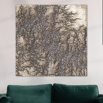 Golden Relief Abstract