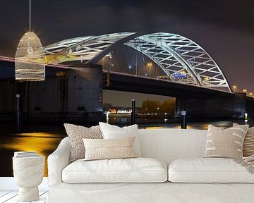 Nachtfoto Van Brienenoordbrug van Anton de Zeeuw