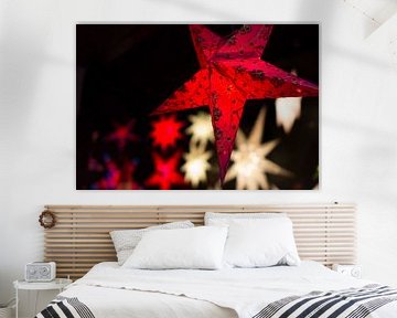 Christmas star red by Perry Wiertz