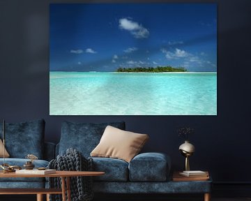 Honeymoon Island, Aitutaki - Cook Islands van Van Oostrum Photography