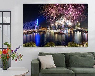 Feux d'artifice à Rotterdam 1 sur Prachtig Rotterdam