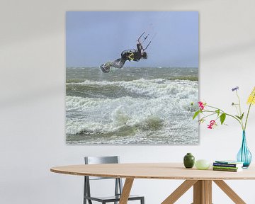 Texel - Kitesurfen sur foto zandwerk