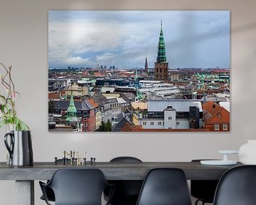 Blick über die Stadt Kopenhagen, Dänemark von Rico Ködder