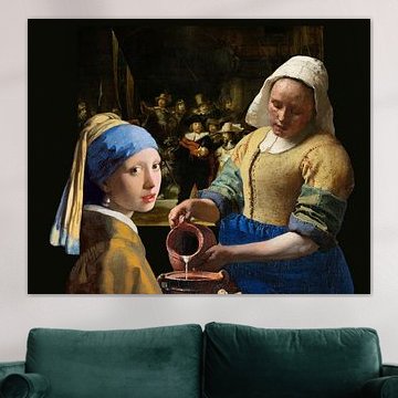 Das Mädchen mit dem Perlenohrgehänge - das Milchmädche - Johannes Vermeer von Lia Morcus