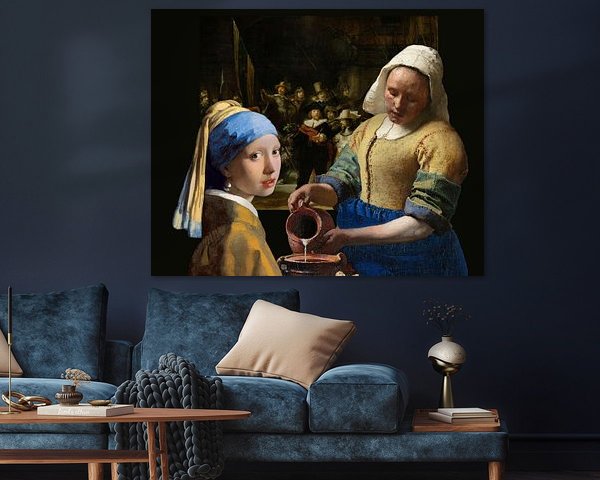 Girl with a Pearl Earring  -  the milkmaid - Johannes Vermeer