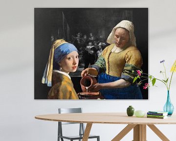 Das Mädchen mit dem Perlenohrgehänge - das Milchmädche - Johannes Vermeer von Lia Morcus