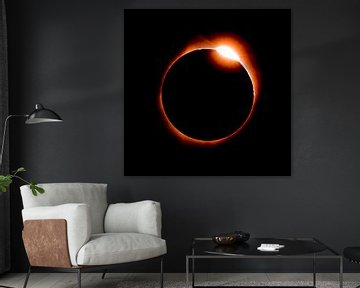 Diamond Ring - Total Eclipse red van Ruth Klapproth