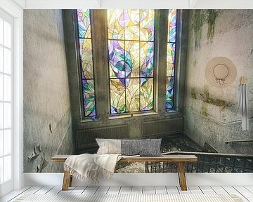 Cum Laude - stained glass window by OK-ART