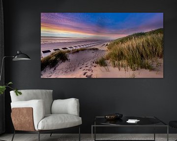 Paal 28 strand - Texel  van Texel360Fotografie Richard Heerschap
