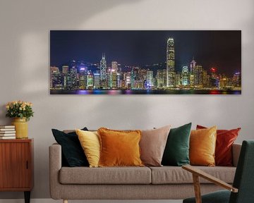 Hong Kong by Night - Skyline by Night - 1 van Tux Photography