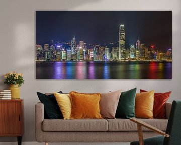 Hong Kong by Night - Skyline by Night - 3 van Tux Photography