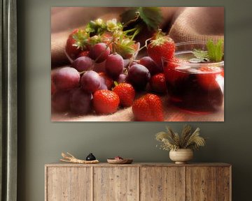 Gezond fruit mix voor de muur van Tanja Riedel