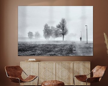 Jogger in de mist von Gerard Goseling