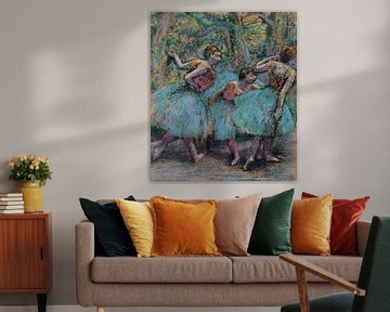 Edgar Degas. Three Dancers (Blue Tutus, Red Bodices)