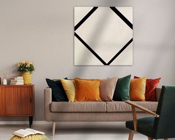 Piet Mondriaan. Composition No. 1_ Lozenge with Four Lines