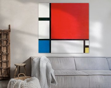 Piet Mondrian. Composition II en rouge, bleu et jaune