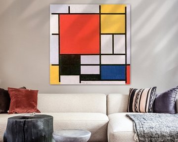 Piet Mondrian. Composition en rouge, jaune, bleu et noir