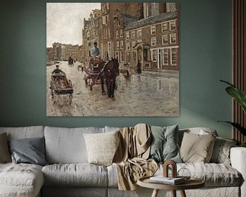 George Hendrik Breitner. Rokin met de Nieuwezijdskapel, Amsterdam