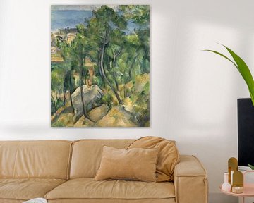 Paul Cézanne - Vue sure la mer a l'Estaque