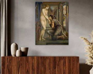 Edward Burne-Jones - Pygmalion en het Beeld - De ziel bereikt
