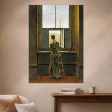 Caspar David Friedrich - Frau am Fenster