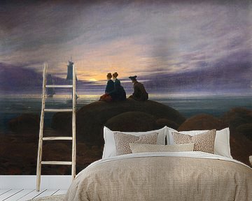 Caspar David Friedrich - Maanopkomst bij de zee