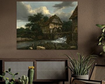 Jacob van Ruisdael - Zwei Wassermühlen und eine offene Schleuse