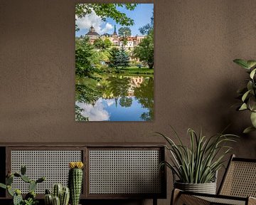 LOKET Idyllischer Blick vom Ufer der Eger