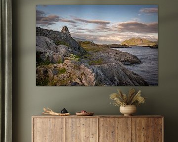 Fjordenblik, Lofoten in Noorwegen van Jolanda van Straaten
