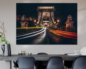 The Illuminated Chain Bridge by Loris Photography