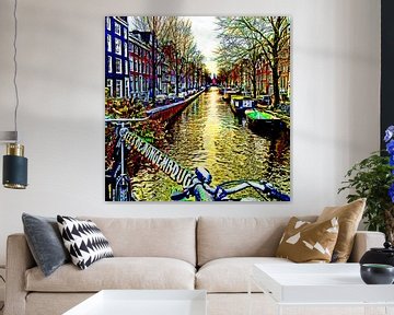 Colorful Amsterdam #105 van Theo van der Genugten