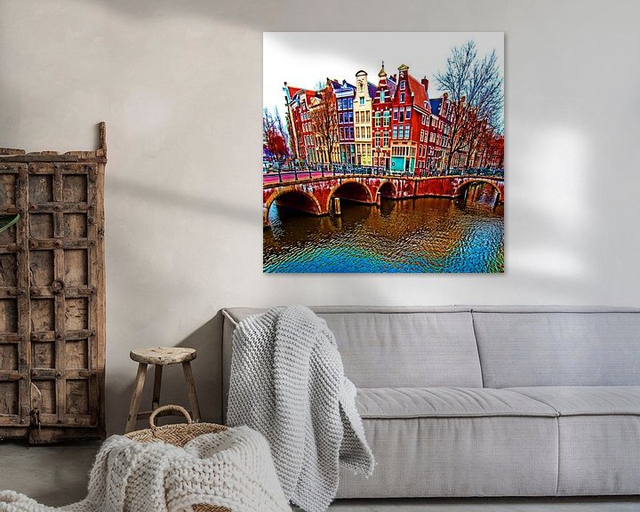 Sfeerimpressie: Colorful Amsterdam #115 van Theo van der Genugten