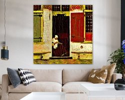 Example of the artwork in a room